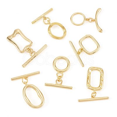 7Sets Brass Toggle Clasps KK-TA0008-77-1