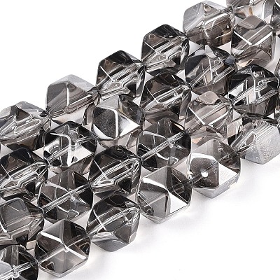 Electroplate Glass Beads Strands EGLA-T021-21J-1