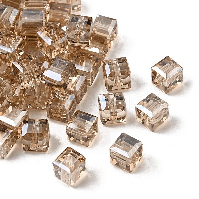 Electroplated Glass Beads EGLA-G040-01A-PL03-1