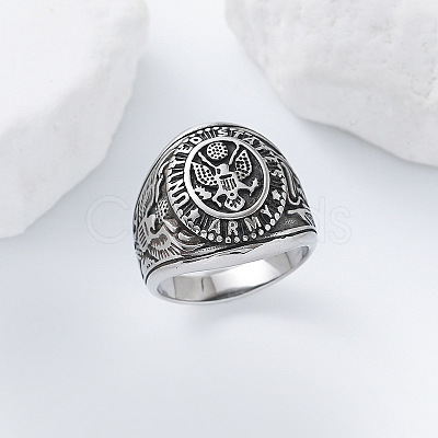 304 Stainless Steel US Military Army Finger Rings for Men YQ5798-5-1