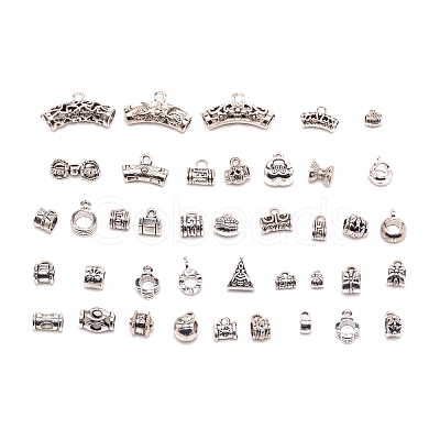Zinc Alloy Tube Bails TIBEB-WH0001-02-1