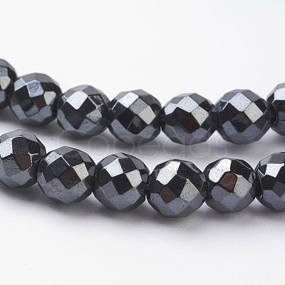 Non-Magnetic Synthetic Hematite Beads Strands HEMA-4D-1