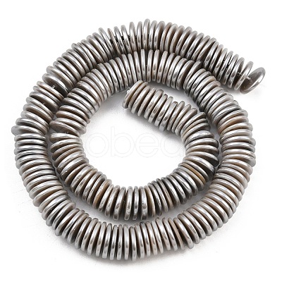 Electroplated Shell Pearl Beads Strands BSHE-B009-E01-2x11mm-A-1