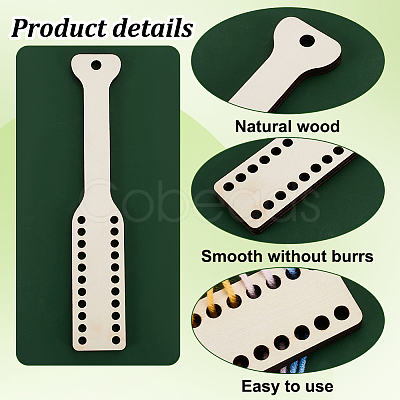 Wood Warping Paddle for Weaving TOOL-WH0518-63-1