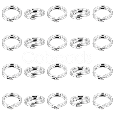 10Pcs 925 Sterling Silver Split Jump Rings STER-BBC0007-85B-1