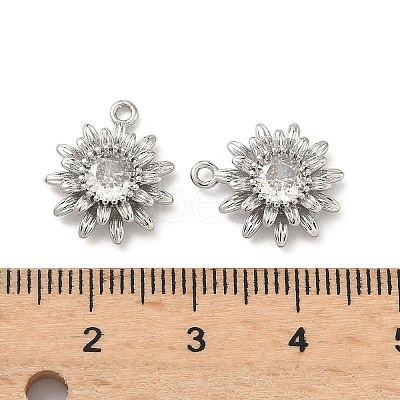 Brass Micro Pave Cubic Zirconia Pendants KK-L260-04P-1