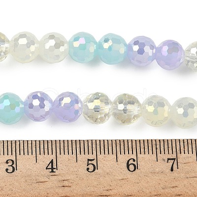 Electroplate Glass Beads Strands EGLA-D300-06-8mm-12-1