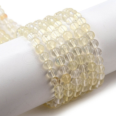 Watermelon Stone Glass Beads Strands G-L621-B08-4mm-1