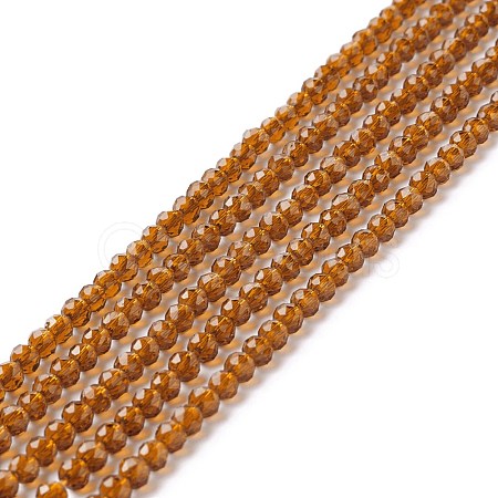 Transparent Glass Beads Strands GLAA-C019-01A-21-1