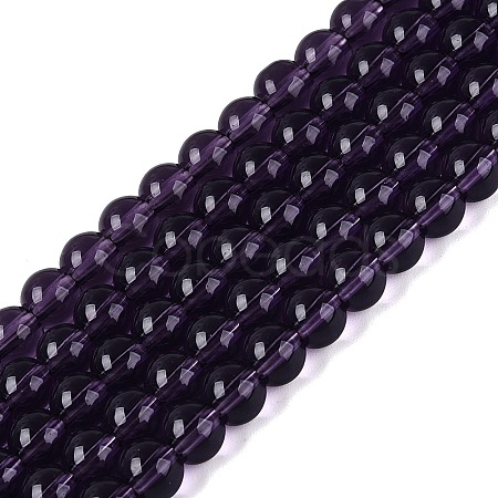 Transparent Glass Beads Strands GLAA-T032-T6mm-29-1