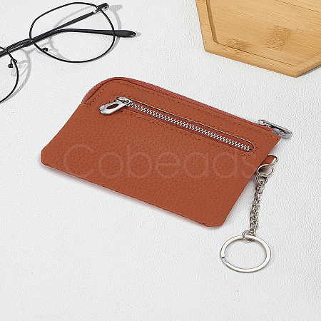 PU Leather Zipper Wallets ABAG-WH0048-34C-1