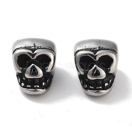 304 Stainless Steel Beads Hand Polished STAS-M057-19AS-1