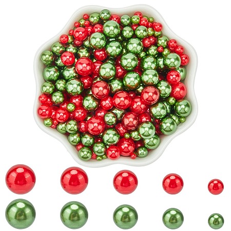 Imitation Pearl Acrylic Beads OACR-SC0001-61C-1