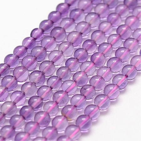 Natural Amethyst Beads Strands G-N0215-01-3mm-1