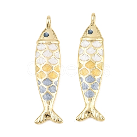 Brass Enamel Pendants KK-CBA3297-05C-G08-1