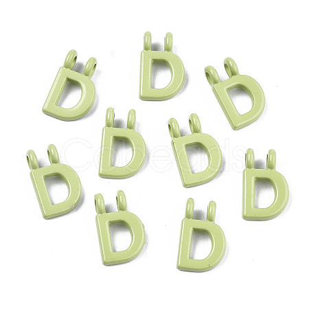 Spray Painted Alloy  2-Loop Link Pendants LS-X-PALLOY-T075-48D-RS-1