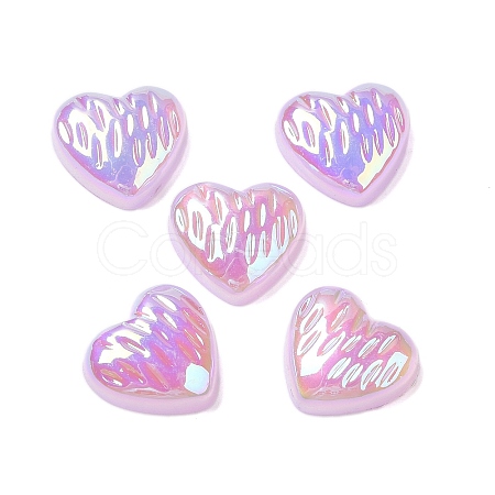 UV Plating Acrylic Cabochons OACR-H121-02F-1