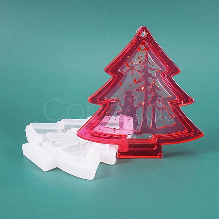 Christmas Tree Silicone Molds X-DIY-K017-16-1