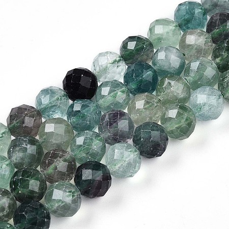Natural Fluorite Beads Strands G-S345-10mm-31-1
