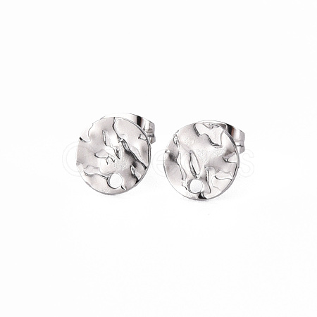 Non-Tarnish 304 Stainless Steel Stud Earring Findings STAS-T052-38A-P-1