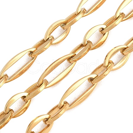 201 Stainless Steel Oval Link Chains CHS-H118-18G-1