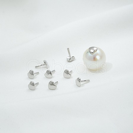 Heart Brass Head Pins KK-U051-02P-01-1