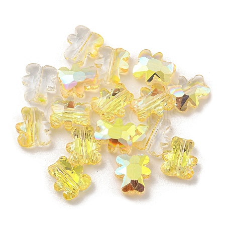 100Pcs Electroplate Glass Beads EGLA-P058-HR01-1