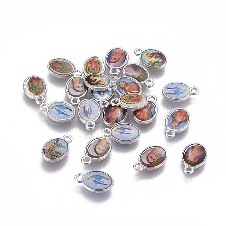 Glass Charms X-KK-F789-37P-1