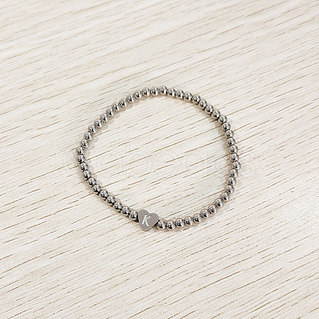 304 Stainless Steel Beads Stretch Bracelets for Women FS-WGC4F34-11-1