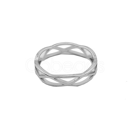 Cross 201 Stainless Steel Finger Rings FS-WG7A805-09-1