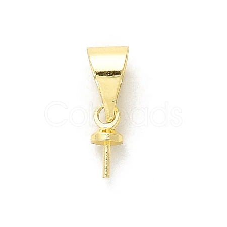 Rack Plating Brass Ice Pick Pinch Bails KK-L210-004G-01-1