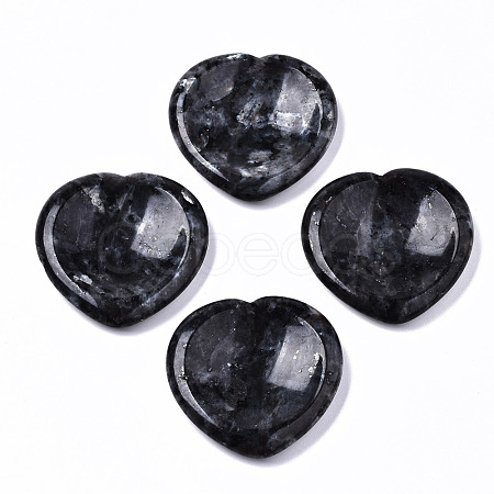 Natural Larvikite Thumb Worry Stone G-N0325-01X-1