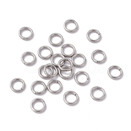 Non-Tarnish 304 Stainless Steel Open Jump Rings STAS-C040-01H-P-1