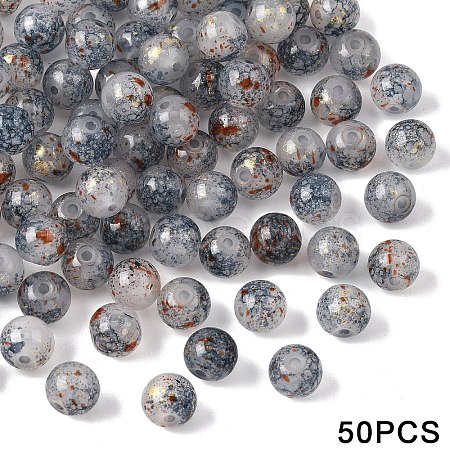 Glass Imitation Jade Beads GLAA-YWC0007-01E-01-1