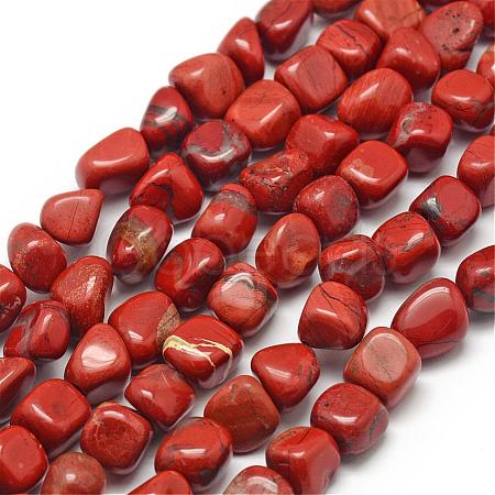 Natural Brecciated Jasper Beads Strands G-F464-01-1