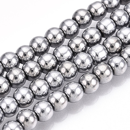 Electroplate Glass Beads Strands EGLA-T021-4mm-13B-1