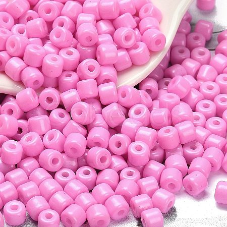 Baking Paint Pearlized Glass Seed Beads SEED-C001-04A-03-1