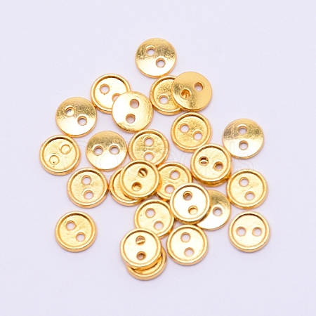 Alloy Mini Buttons PALLOY-WH0076-49B-G-1