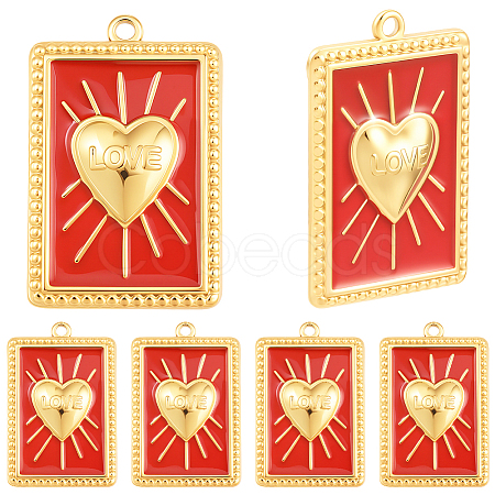 8Pcs 304 Stainless Steel Pendants STAS-BBC0008-93-1