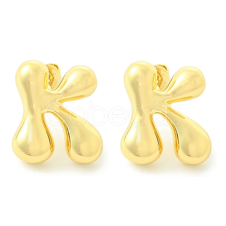 Rack Plating Brass Earrings EJEW-S222-01G-K-1