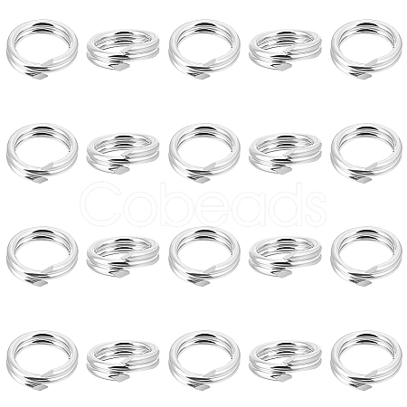 10Pcs 925 Sterling Silver Split Jump Rings STER-BBC0007-85B-1