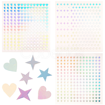 Laser PET Plastic Stickers DIY-CP0011-62A-1