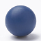 Food Grade Eco-Friendly Silicone Beads, Round, Marine Blue, 12mm, Hole: 2mm