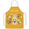 Cute Easter Egg Pattern Polyester Sleeveless Apron, with Double Shoulder Belt, for Household Cleaning Cooking, Colorful, 680x550mm