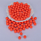 Round Silicone Focal Beads, Chewing Beads For Teethers, DIY Nursing Necklaces Making, Light Salmon, 15mm, Hole: 2mm