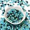 Glass Beads, Faceted, Rondelle, Steel Blue, 6x5mm, Hole: 1mm, about 280pcs/60g