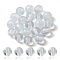 20Pcs Opalite Round Beads, 4mm, Hole: 0.8mm