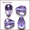 Imitation Austrian Crystal Beads, Grade AAA, K9 Glass, Faceted, Drop, Lilac, 8x10mm, Hole: 0.9~1mm