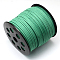 Eco-Friendly Faux Suede Cord, Faux Suede Lace, Medium Sea Green, 3.0x1.4mm, about 98.42 yards(90m)/roll