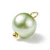 Glass Pearl Pendants PALLOY-JF01880-03-4